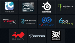 Esports corporate sponsorships and hardware partner brands