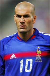 Zinedine Zidane professional soccer player