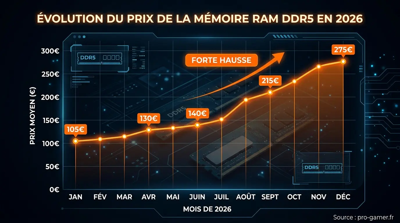 DDR5 RAM Price Trends in 2026 - Source: pro-gamer.gg