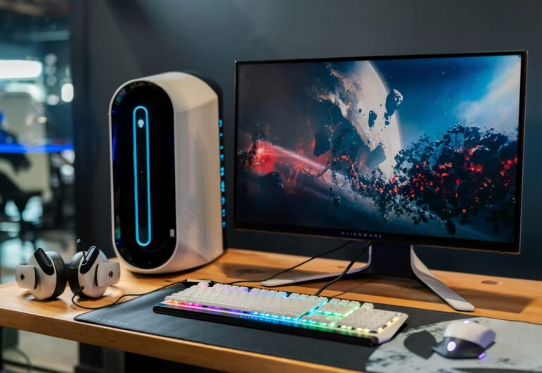 Moniteur gaming OLED setup 2026