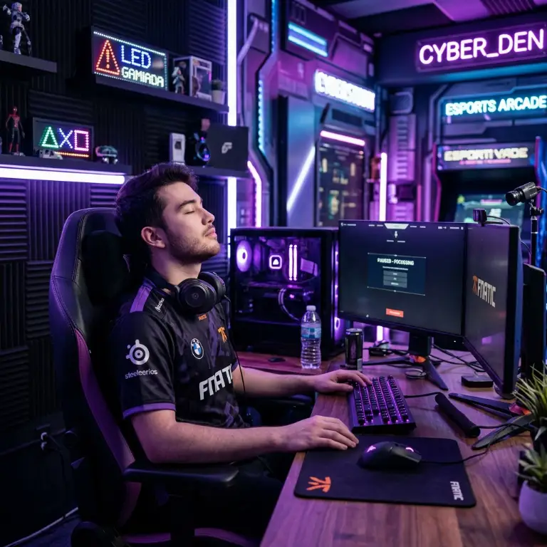 Illustration of competitive gaming tilt and emotional control