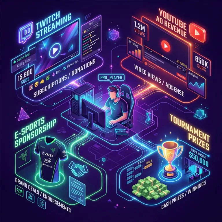 Esport player salaries and revenue streams breakdown