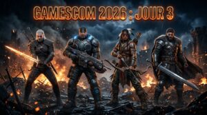 Gamescom 2026 Jour 3 : Geralt de Riv, Marcus Fenix, Turok et guerrier Crimson Desert