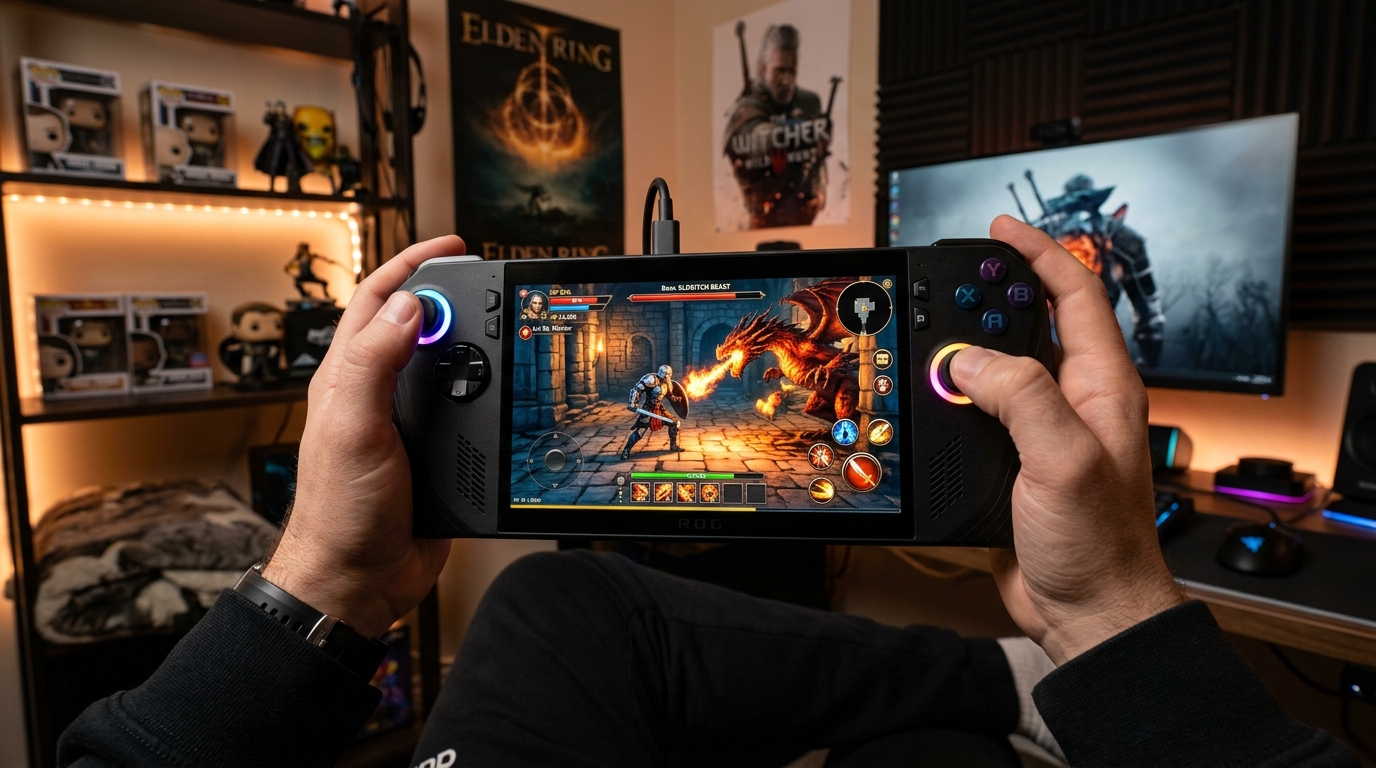 Hands-on gaming session with the ASUS ROG Xbox Ally X20 handheld console