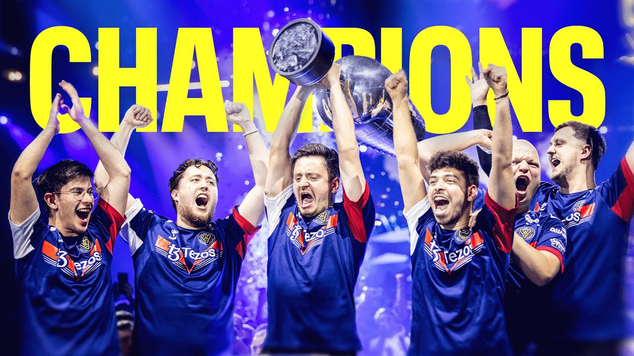 Team Vitality hoists the IEM Cologne CS2 trophy