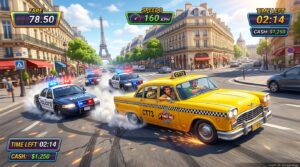 Crazy Taxi World Tour Cops and Cabbies PC Gameplay