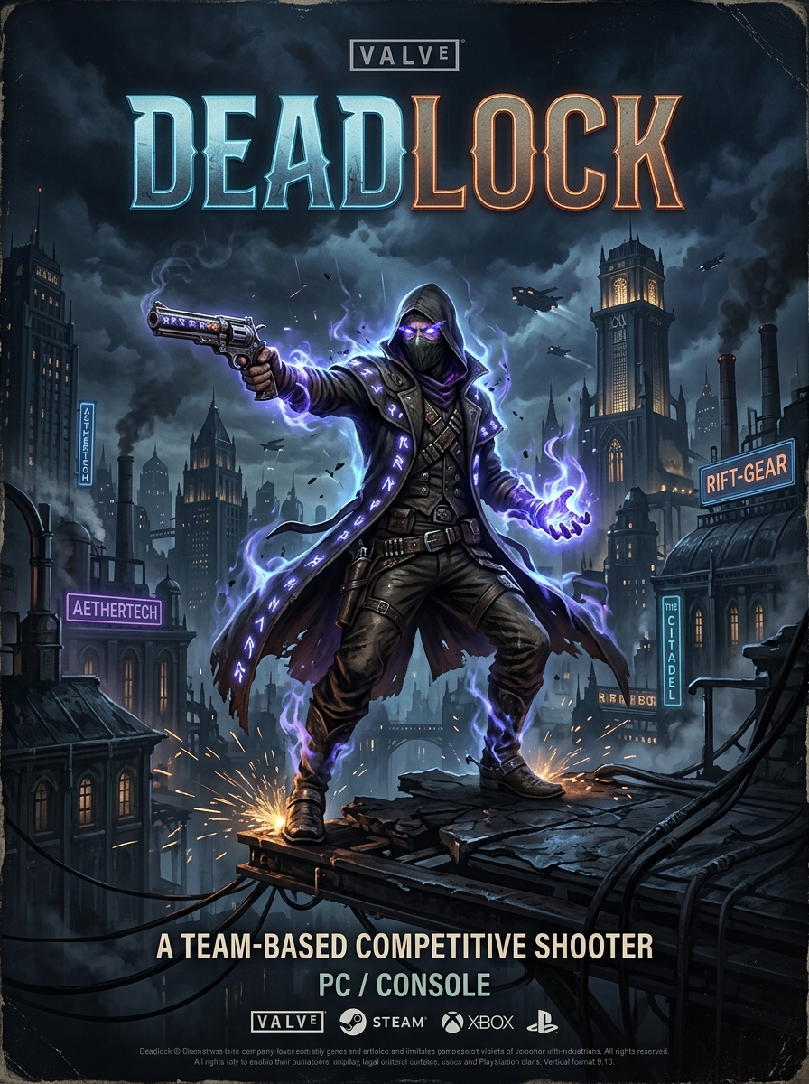Official box art for Valve's Deadlock