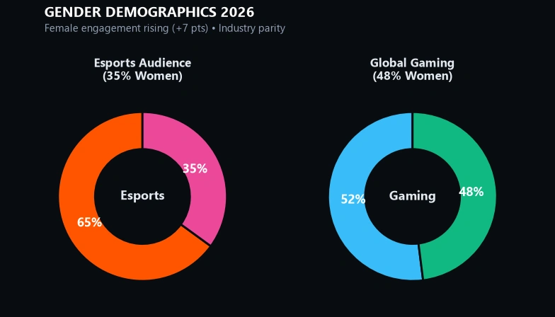 Esports Demographic and Gender Breakdown 2026