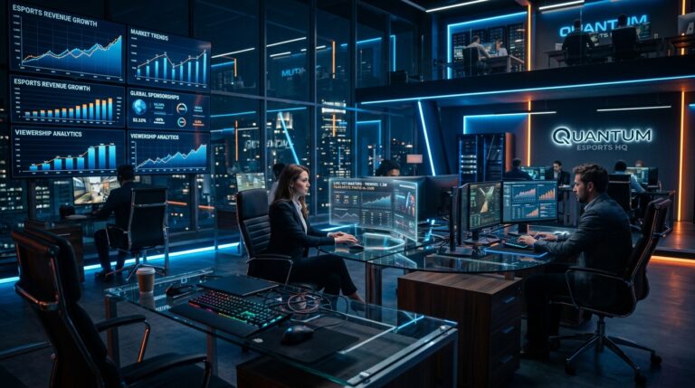 Siege executif esport et graphiques de revenus 2026