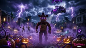Freddy Fazbear animatronic in Fortnite Fortnitemares 2026