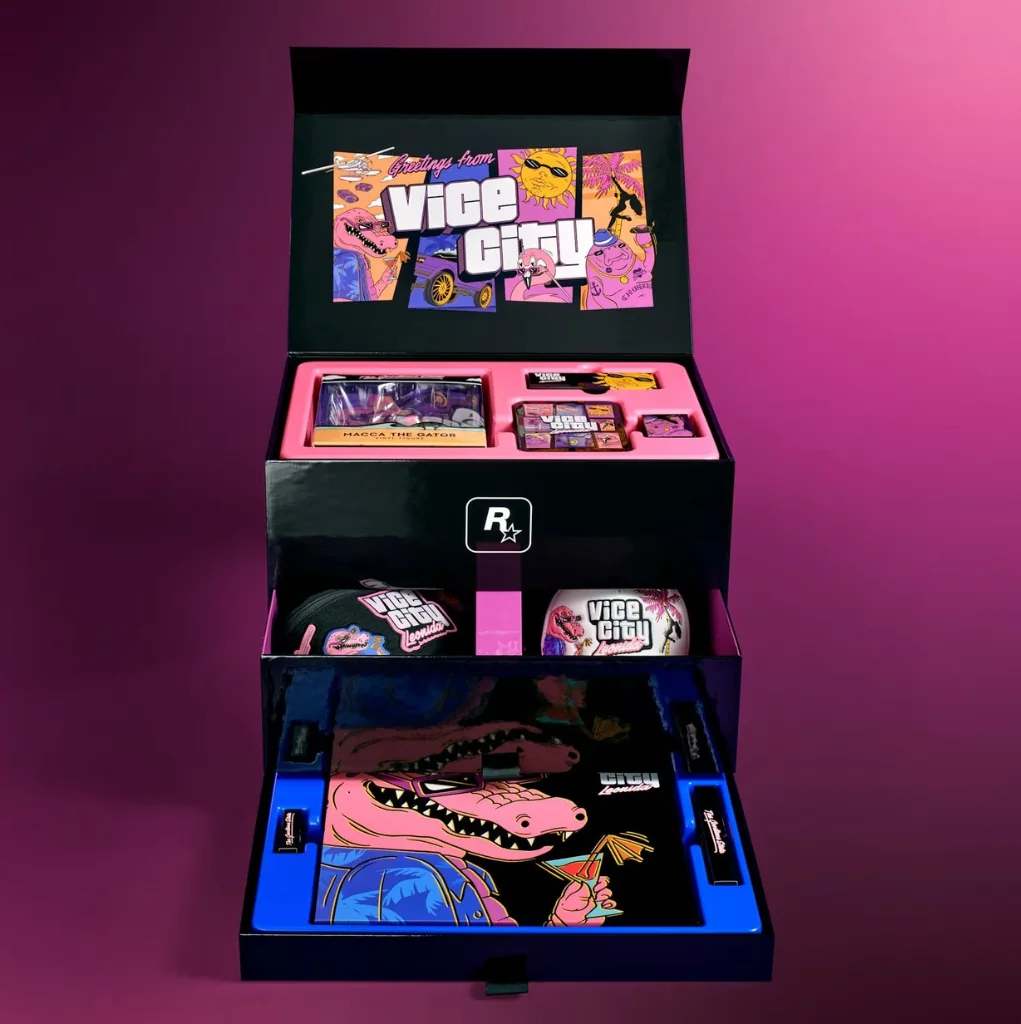 GTA 6 Collector Box with open drawers displaying internal items