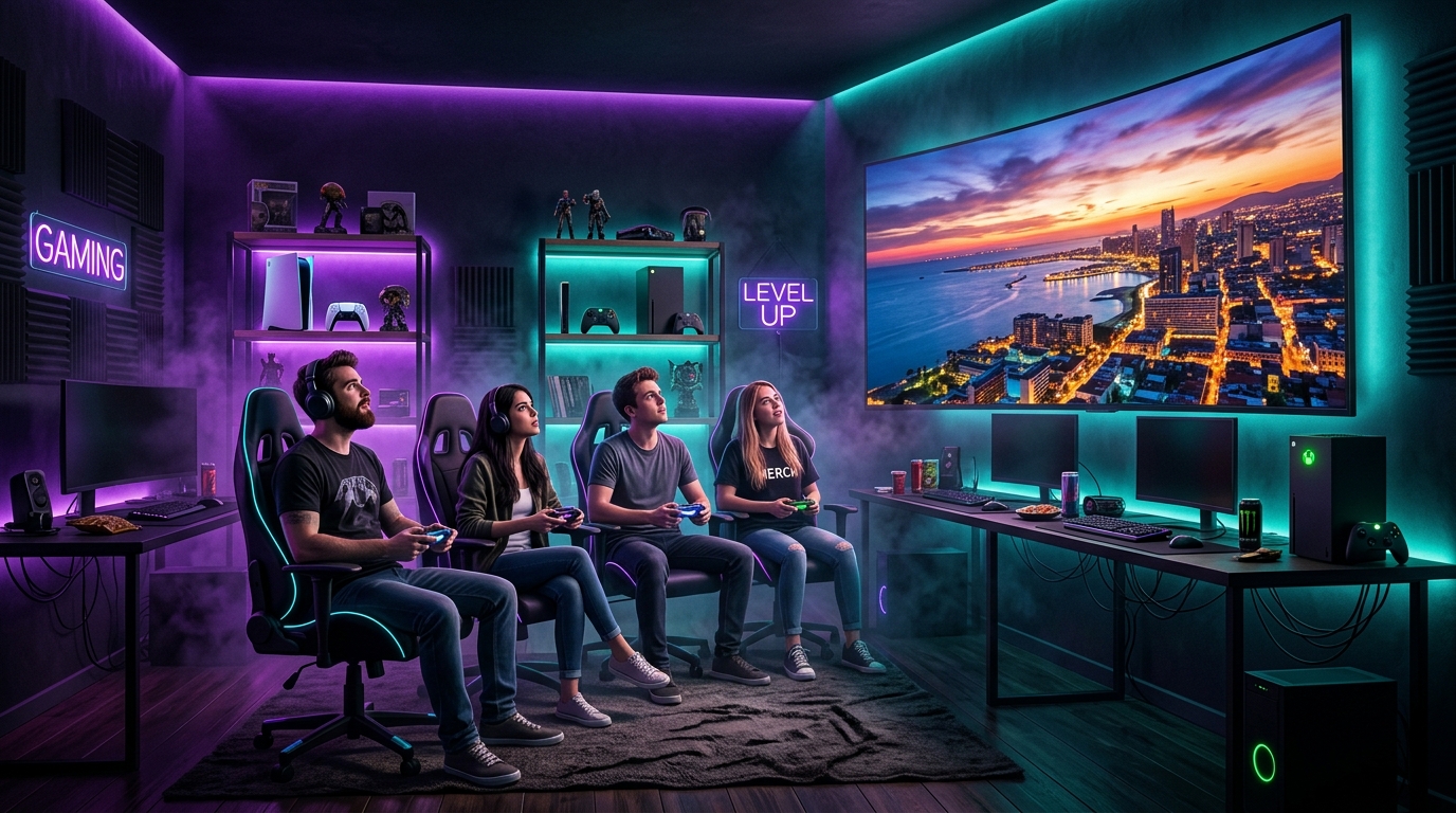 Living room console players waiting for GTA 6