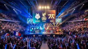 Scène esport spectaculaire des finales du LEC au Palais Nikaïa à Nice