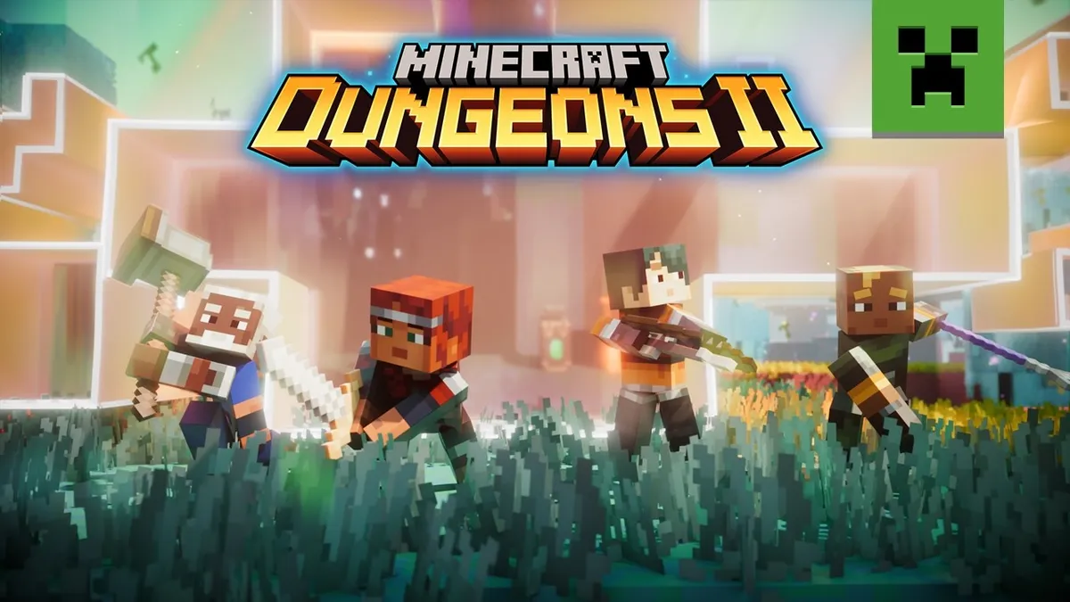 Minecraft Dungeons II combat gameplay