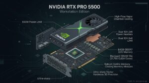 NVIDIA RTX PRO 5500 Workstation Edition Infographic