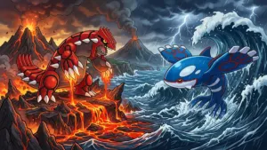 Kyogre and Groudon Pokemon Ruby Sapphire Switch