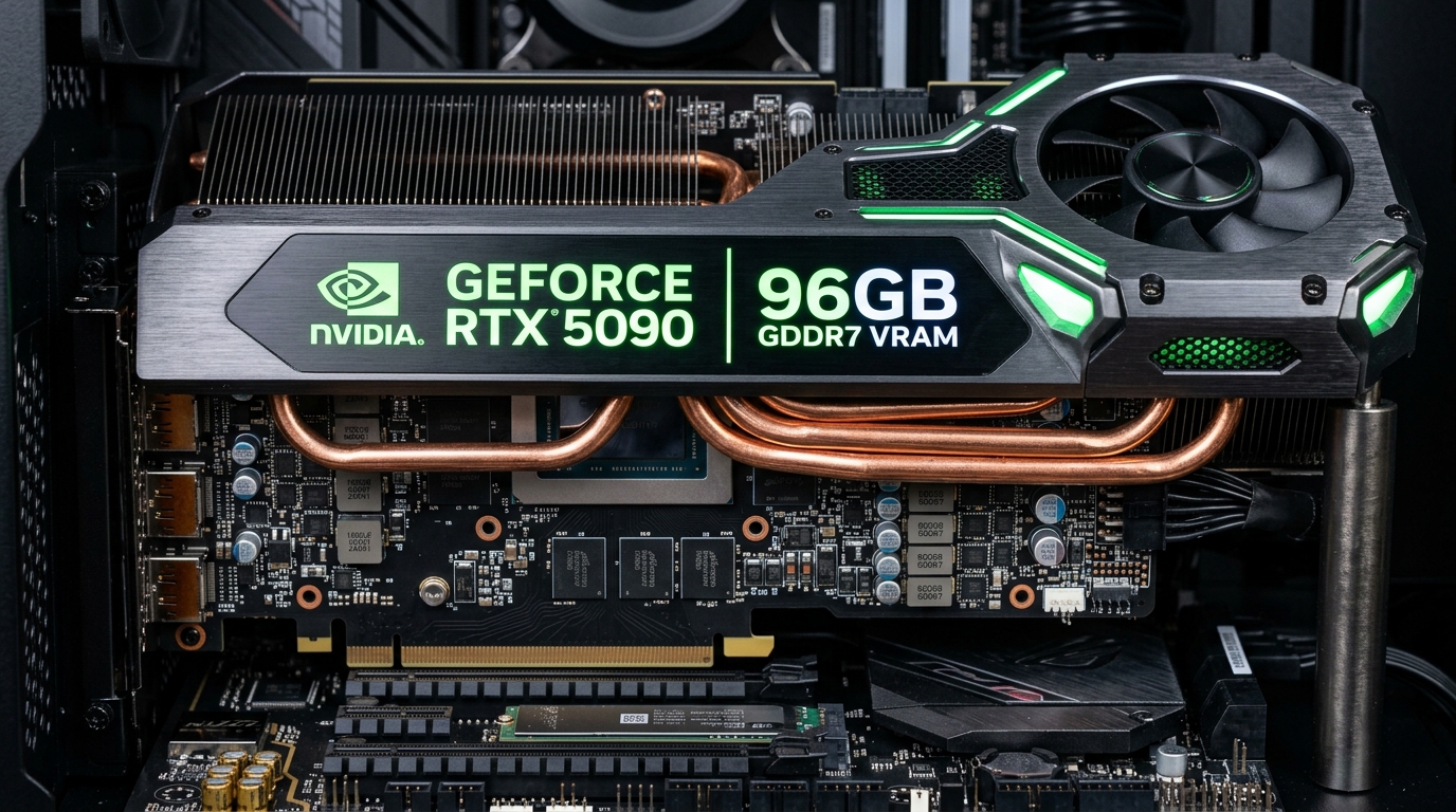 Custom Nvidia GeForce RTX 5090 with 96GB VRAM on Alibaba