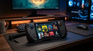 SteamOS running on modern PC gaming handheld