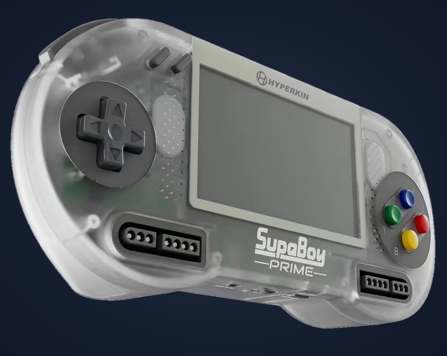 Hyperkin SupaBoy Prime clear translucent handheld console