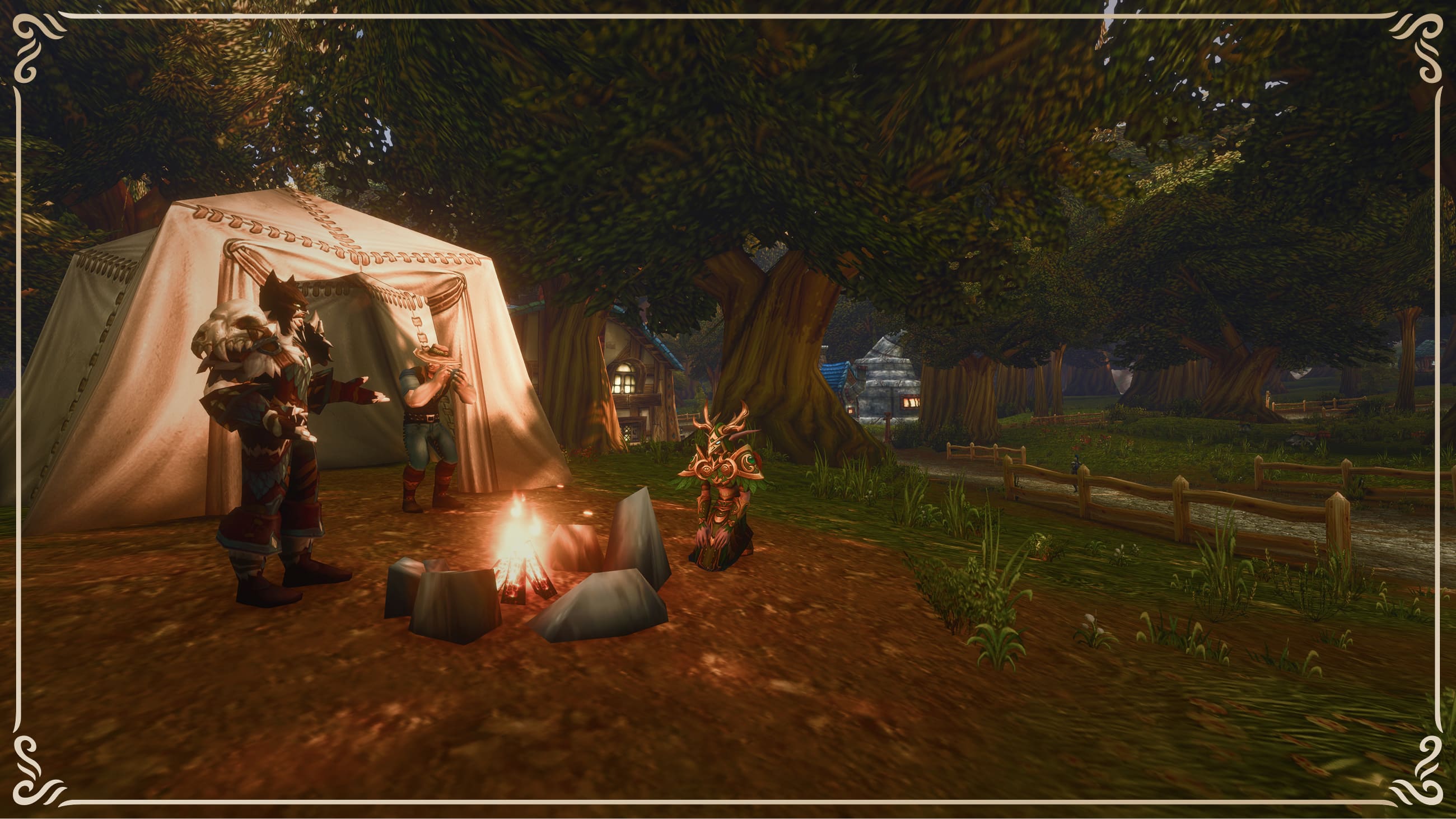The outdoor camping system in World of Warcraft Forever