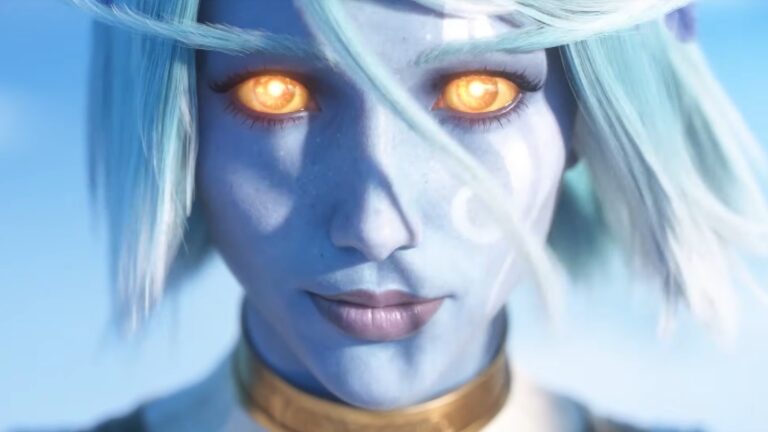 Skyborne Elf golden eyes cinematic World of Warcraft Forever