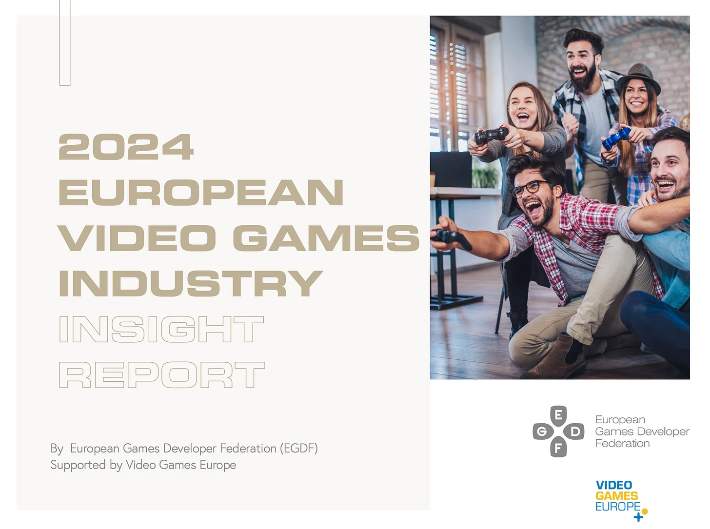 Official EGDF Video Games Europe 2024 industry overview infographic