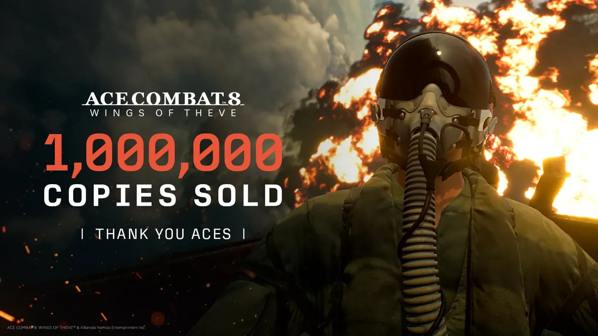 Ace Combat 8 one million sales