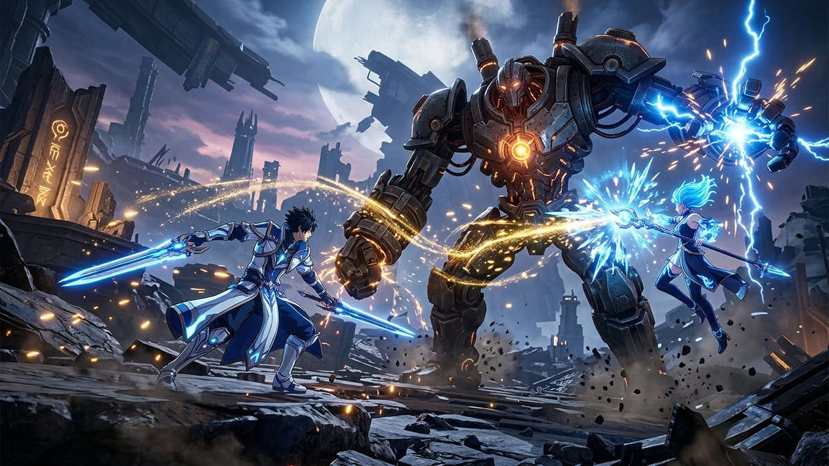 Open world action RPG gacha combat on PC