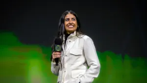 Asha Sharma Xbox CEO during address