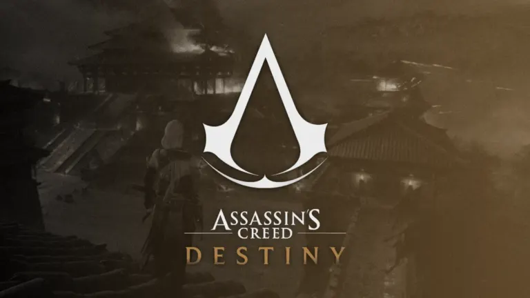 Key visual of the cancelled Assassin's Creed Destiny prototype overlooking a besieged Chinese palace