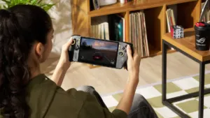 ASUS ROG Xbox Ally X20 20th Anniversary handheld gaming PC with 7.4-inch ROG Nebula HDR OLED display