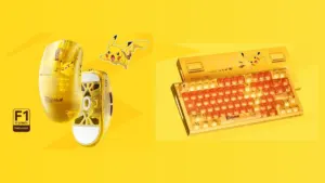 ATK Blazing Sky F1 V3 Ultimate+ wireless mouse and RS7 Air HE magnetic keyboard Pikachu Pokémon Edition