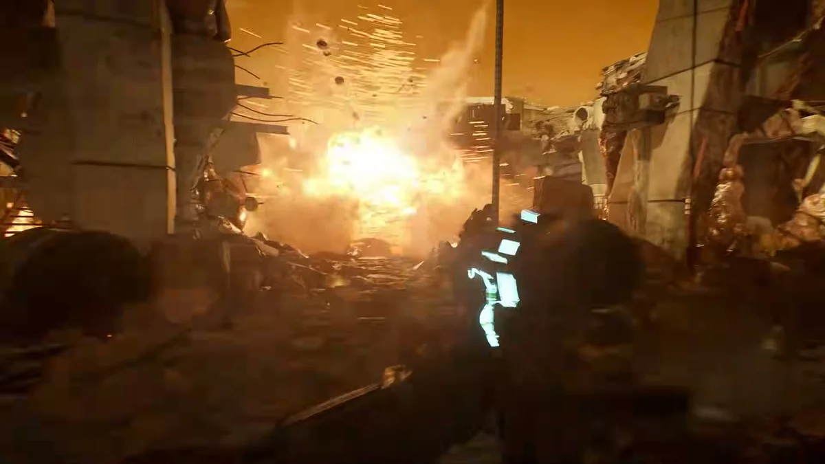 Dead Space Pulse Rifle in action during Battlefield 6 Marker Incursion PvE mode