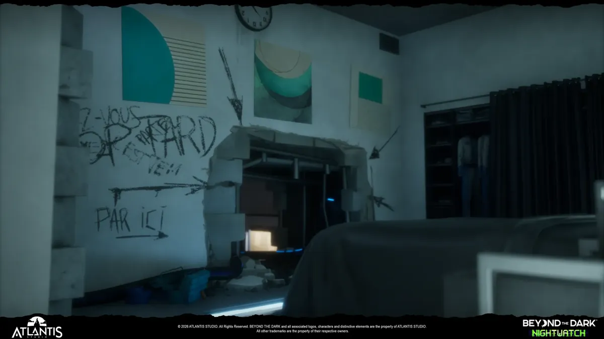 Beyond the Dark Nightwatch bedroom exploration Nintendo Switch 2