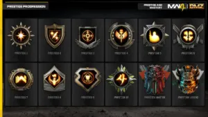 Call of Duty Modern Warfare 4 Prestige 1 to 10 and Prestige Master icons