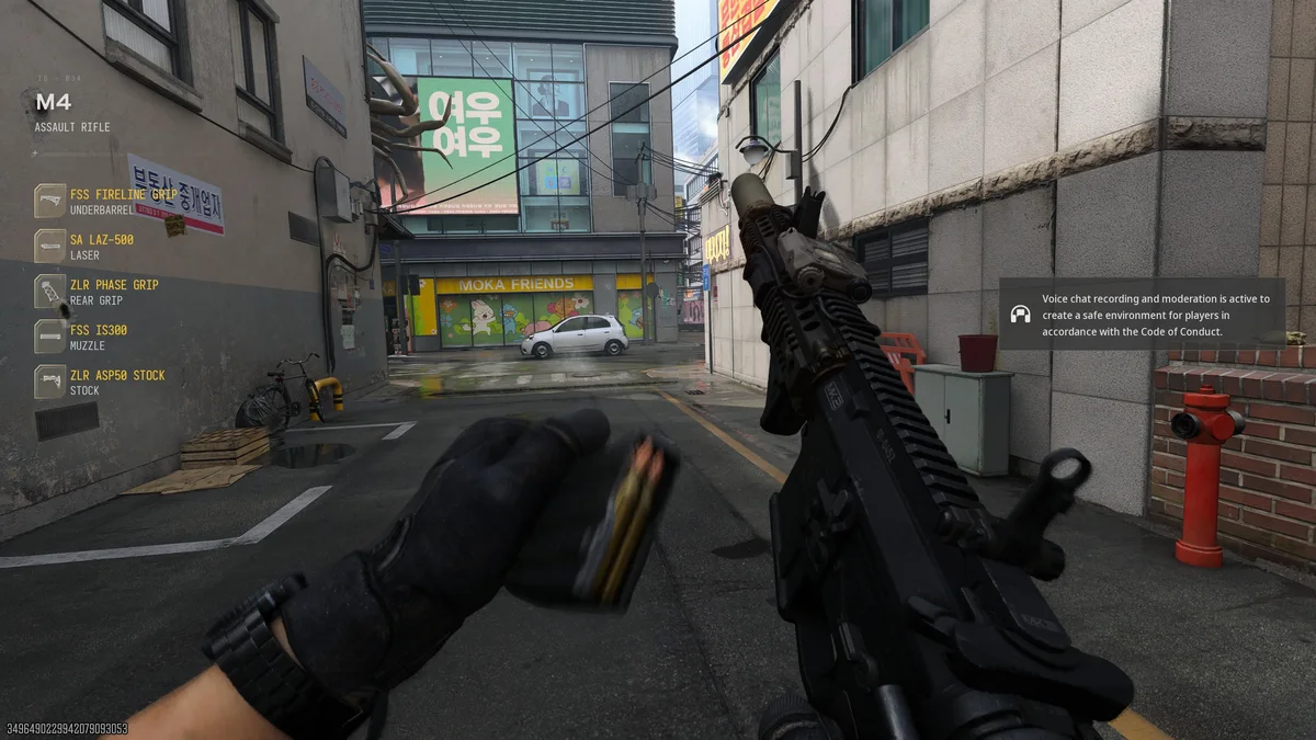 M4 Assault Rifle equipped with its 5 meta attachments in Call of Duty Modern Warfare 4 multiplayer