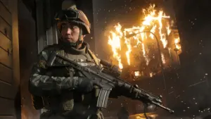 Tactical operators advancing in Call of Duty multiplayer