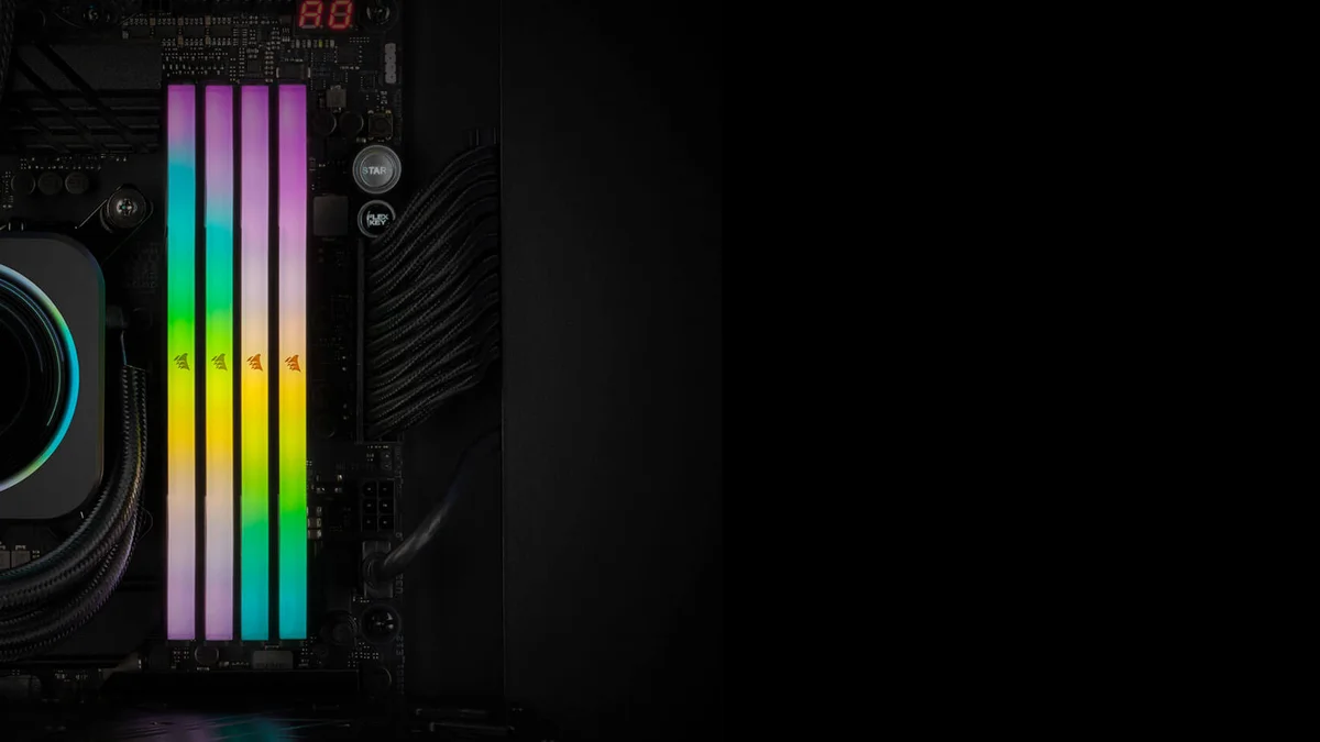 Corsair Vengeance RGB DDR5 6000 MT/s memory modules close-up
