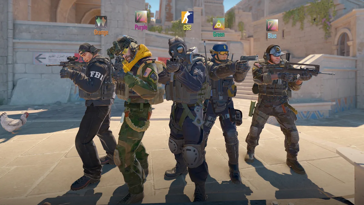 Counter-Strike 2 Dust2 opening map won by FURIA against BetBoom Team at Thunderpick World Championship 2026 Counter-Terrorist squad on Dust2 in Counter-Strike 2 during the Thunderpick World Championship 2026 grand final