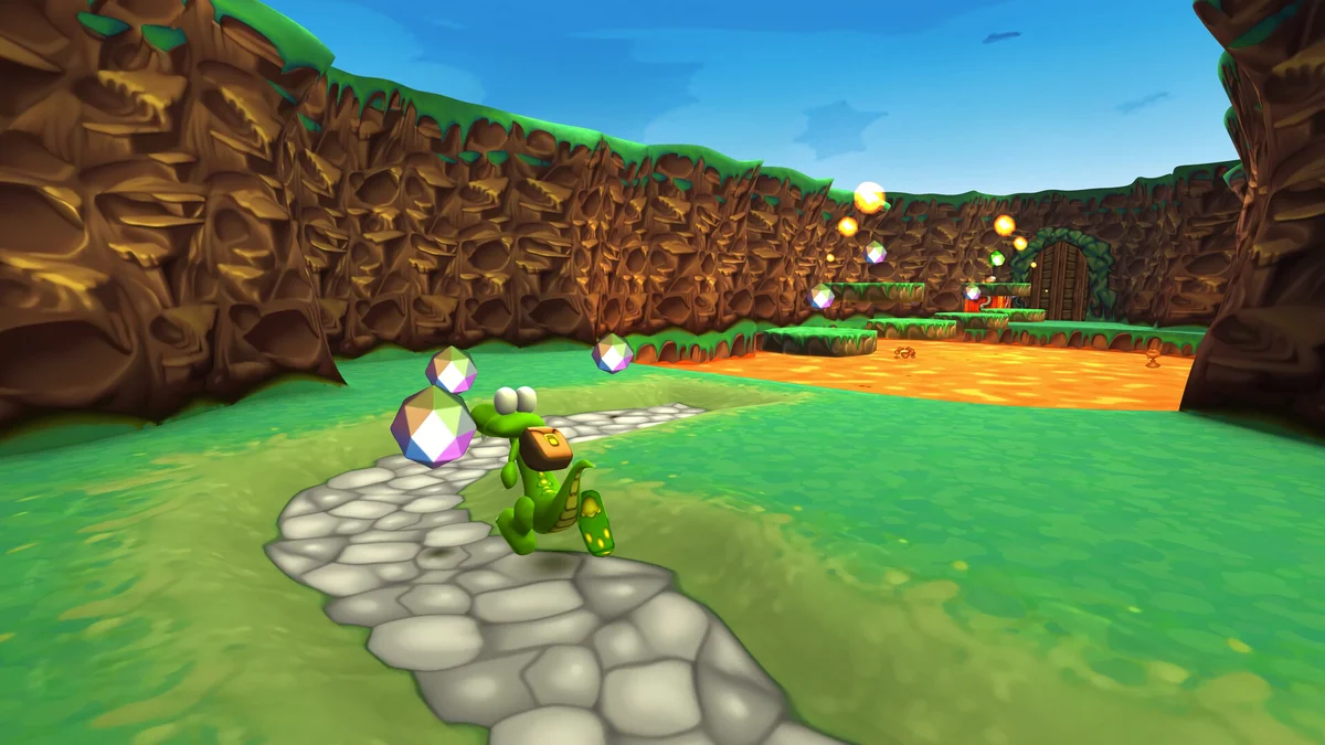 Croc Legend of the Gobbos remaster HD gameplay on Nintendo Switch 2 and PS5 physical edition