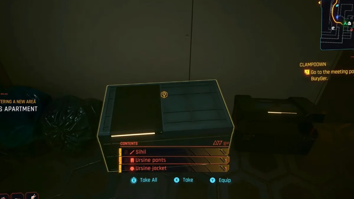 Ariadne Delivery Box in V's Megabuilding H10 Apartment in Cyberpunk 2077 2.5