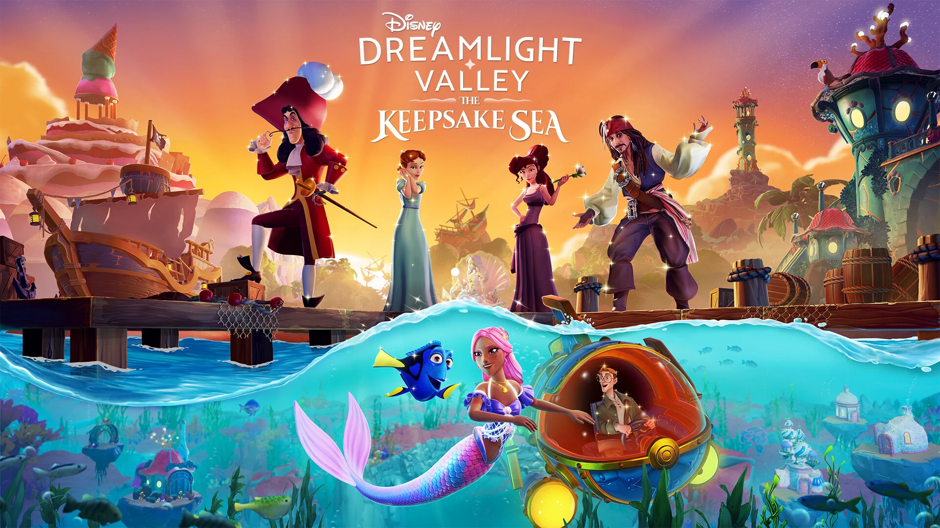 Disney Dreamlight Valley The Keepsake Sea underwater coral biome and merfolk customization