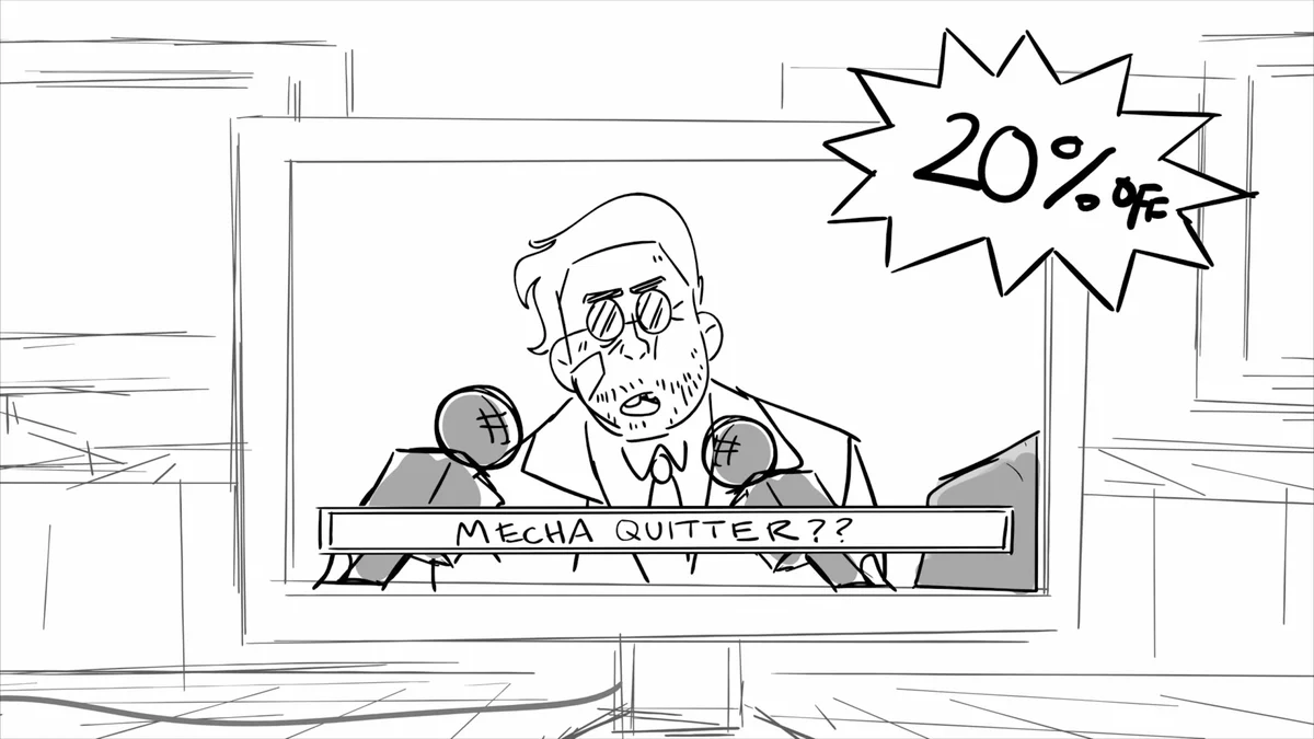 Official Dispatch Storyboard Mode preview showing original animatics by AdHoc Studio