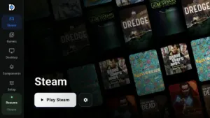 DroidDeck 0.6.0 Steam and PC Game Pass interface on Android