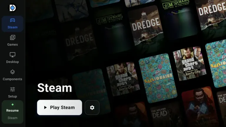 DroidDeck 0.6.0 Steam and PC Game Pass interface on Android