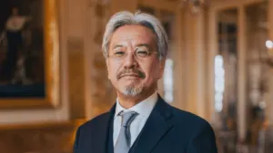 The Legend of Zelda producer Eiji Aonuma at the French Ministry of Culture in Paris