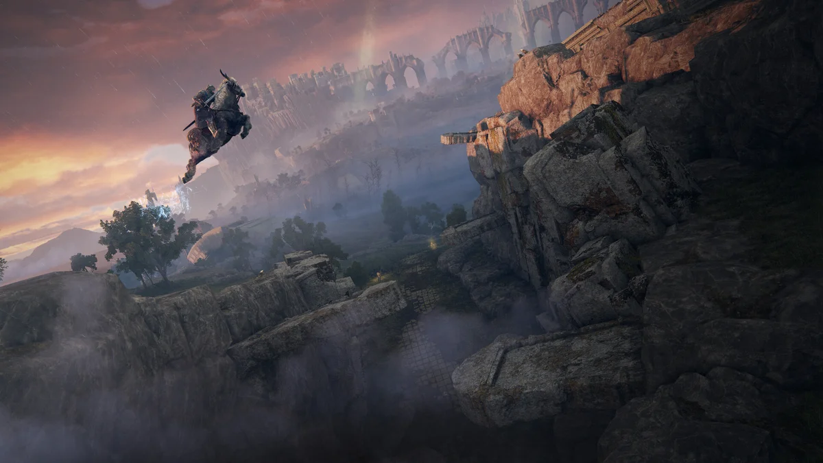 Elden Ring FromSoftware PC combat scene illustrating security concerns over the Melty AI mashup launcher