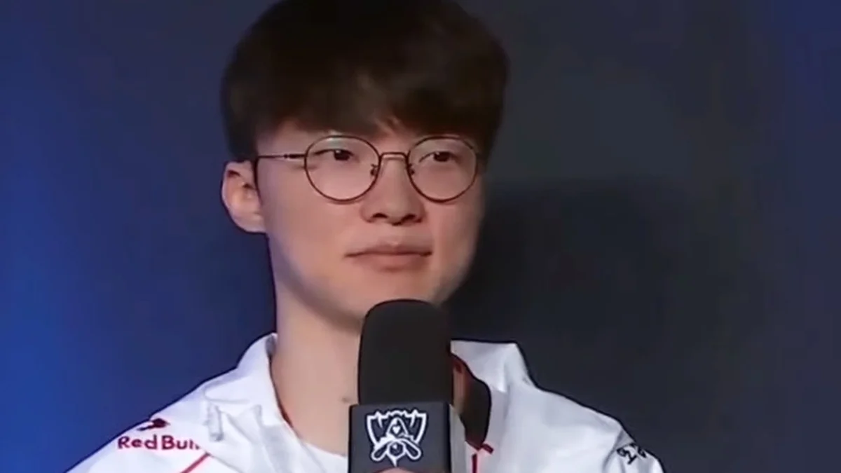 Faker on esports stage