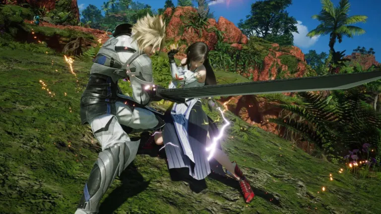 Cloud Strife and Sephiroth in Final Fantasy VII Revelation showcasing Hard Mode available from the first playthrough