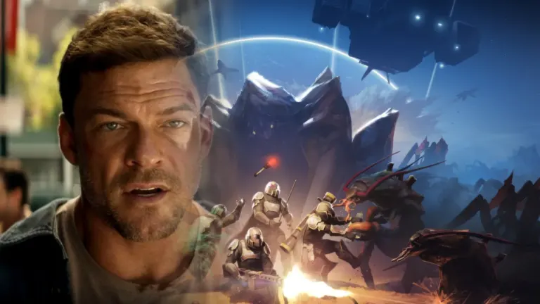 Alan Ritchson dans le film Helldivers de Sony Pictures